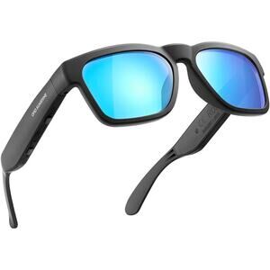 🔥OhO Bluetooth Sunglasses Voice Control Open Ear Style Smart Glasses - Black🔥